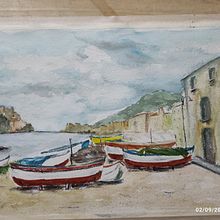 Barche spiaggia. Watercolor Painting project by mrov5903 - 09.10.2022