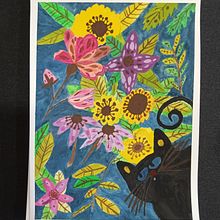 My project for course: Floral Illustration with Gouache Paint Ein Projekt aus dem Bereich Digitale Illustration, Botanische Illustration und Gouachemalerei von Patricia Avila - 10.09.2022