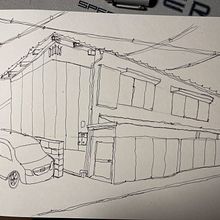 My project for course: Expressive Architectural Sketching with Colored Markers. Sketching, Drawing, Architectural Illustration, Sketchbook & Ink Illustration project by Quang Hồ - 09.07.2022