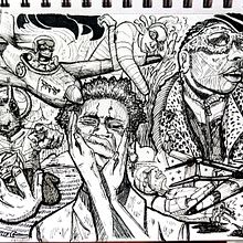 Mis mamarrachos. Un proyecto de Bocetado, Dibujo a lápiz, Dibujo, Sketchbook e Ilustración con tinta de Kevin Hbl - 11.09.2022