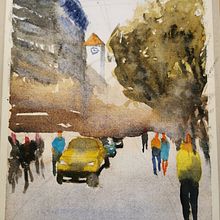 Il mio progetto del corso: Paesaggi urbani ad acquerello Ein Projekt aus dem Bereich Bildende Künste, Aquarellmalerei und Architektonische Illustration von simonalanfredini - 12.09.2022