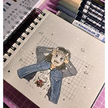 Mi proyecto del curso: Dibujo fan art con acuarela y lápices de colores. Traditional illustration, Painting, Watercolor Painting, Portrait Drawing, Children's Illustration, and Colored Pencil Drawing project by Flavia Ronchi - 09.11.2022