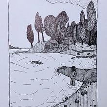 My project for course: Illustrated Diary: Fill Your Sketchbook with Experiences. Un proyecto de Ilustración tradicional, Bocetado, Dibujo, Sketchbook e Ilustración con tinta de Katsurasura - 12.09.2022