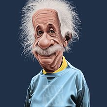Albert Einstein Caricature Illustration. Un progetto di Illustrazione tradizionale di Rob Snow - 07.09.2022