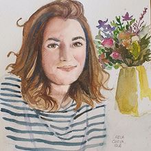 Il mio progetto del corso: Creazione di ritratti stilizzati ad acquerello. Ilustração tradicional, Pintura, Pintura em aquarela, e Desenho de retrato projeto de cac76 - 12.09.2022