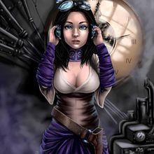 Steampunk station. Traditional illustration, Comic, Digital Illustration, Concept Art, and Digital Painting project by Luis Enrique Rodríguez - 10.24.2018