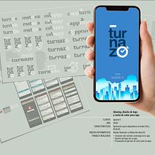 APP “TURNAZO”. Naming, diseño de logo y pautas de color para app.. Design, Naming, Graphic Design, and Logo Design project by Earles de la O - 05.05.2020