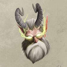 Old Fauno. Traditional illustration, Character Design, and Game Design project by Ricardo Cunyas - 09.13.2022