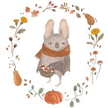 Autumn/winter collection . Traditional illustration project by Cécile Berrubé - 09.13.2022