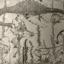 Fantasy & nature themed illustration.. Traditional illustration project by t_bee - 09.13.2022
