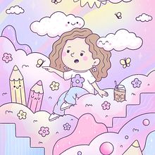 My project for course: Designing Kawaii Worlds: Spread Joy Through Illustration. Un proyecto de Diseño de personajes, Ilustración digital, Manga e Ilustración tradicional de Anastasia Lvova - 12.09.2022