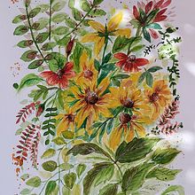 Mój projekt z kursu: Piękno akwarelowych kwiatów: poczuj więź z naturą. Un progetto di Illustrazione tradizionale, Pittura, Pittura ad acquerello e Illustrazione botanica di wikakowalczyk - 14.09.2022