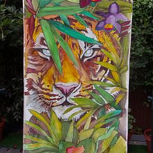 Mi proyecto del curso: Técnicas de pintura en seda. Painting, Fashion Design, DIY, Textile D, eing, and Textile Design project by Pilar Rodríguez Tornel - 09.14.2022