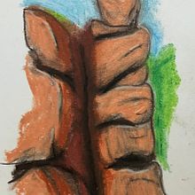 Chimney Cliff Ein Projekt aus dem Bereich Traditionelle Illustration von Dafydd Thomas - 15.09.2022