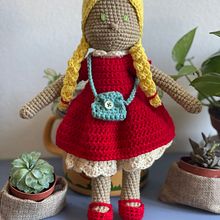 Meu projeto do curso: Amigurumi: design de roupa, cabelo e acessórios Ein Projekt aus dem Bereich H, werk, Spielzeugdesign, Weben, Crochet, Amigurumi und Textildesign von Amanda Calvo - 29.10.2021