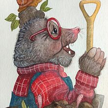 My project for course: Animal Characters in Watercolor for Children’s Books. Traditional illustration, Fine Arts, Painting, Drawing, Watercolor Painting, Children's Illustration, and Narrative project by Aspasija T. P. - 09.15.2022