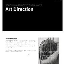 Mi proyecto del curso: Dirección de arte para la industria de la moda (SERGIO MARTINEZ). Un proyecto de Dirección de arte y Fotografía de moda de Sergio Martinez Garcia - 15.09.2022