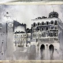 Mi proyecto del curso: Dibujo arquitectónico expresivo con marcadores de colores Ein Projekt aus dem Bereich Skizzenentwurf, Zeichnung, Architektonische Illustration, Sketchbook und Illustration mit Tinte von Lara Barbali - 15.09.2022