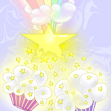 Shooting star sprinkles on cupcake clouds . Un projet de Illustration traditionnelle de Shana Renee - 15.09.2022