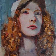 My project for course: Contemporary Oil Portraiture. Un proyecto de Ilustración tradicional, Bellas Artes, Pintura y Pintura al óleo de Aisha - 15.09.2022