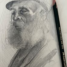 Dibujo de retrato a lapiz . Un projet de Dessin, Dessin au cra, on, Créativité, Dessin réaliste , et Dessin de portrait de W4D - 15.06.2022