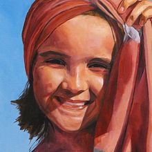 Viktoria. Desenho de retrato, Artes plásticas, e Pintura a óleo projeto de Begoña Blázquez Parro - 28.08.2022