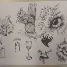 Mi proyecto del curso: Técnicas de dibujo para principiantes: trabaja la observación. Un projet de Esquisse , Dessin au cra, on, Dessin, Carnet de croquis et Illustration à l'encre de gabriela_castro_3 - 16.09.2022