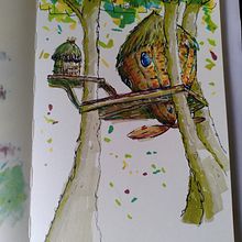 Mon projet du cours : Esquisses d'architecture expressives aux feutres de couleur. Un projet de Esquisse , Dessin, Illustration architecturale, Carnet de croquis et Illustration à l'encre de titeroulotte - 16.09.2022