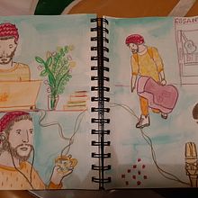 My project for course: Character Creation from Observational Drawings. Traditional illustration, Character Design, Drawing, and Sketchbook project by aisling118 - 09.16.2022