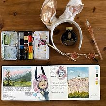 My project for course: Watercolor Travel Journal. Traditional illustration, Watercolor Painting, Architectural Illustration, and Sketchbook project by tessa t - 09.16.2022