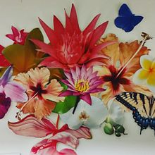 Meu projeto do curso: Colagem de papel para murais: crie obras inspiradas na natureza. Arts, Crafts, Collage, Paper Craft, Decoration, and Botanical Illustration project by Maria Moll - 09.09.2022
