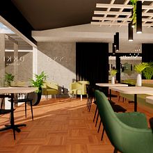 Mi proyecto del curso: Diseño de interiores para restaurantes Ein Projekt aus dem Bereich Innenarchitektur, Innendesign, Innenarchitektur, Retail Design, Raumgestaltung und Design von macamanino - 14.09.2022