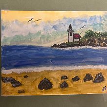 My project for course: Painting Atmospheric Landscapes with Gouache. Traditional illustration, Painting, and Gouache Painting project by Nicole Frias - 09.17.2022