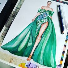 Zuhair Murad inspired couture dress.  project by Debasree Roy - 09.15.2022