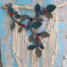 My project for course: 3D Macramé for Botanical Wall Hanging. Artesanato, Interiores, Tecido, Macramê, e Design têxtil projeto de Evangelia Matoula - 17.09.2022