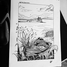 My project for course: Dip Pen and Ink Illustration: Capturing The Natural World. Un proyecto de Bocetado, Dibujo, Dibujo artístico, Sketchbook, Ilustración con tinta e Ilustración naturalista				 de Ma'Ria Az Ka'a - 17.09.2022
