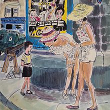 Acrylique et aquarelle : créez des esquisses à main levée par @vileg suite au cours de @mokshini. Un progetto di Illustrazione tradizionale, Pittura e Pittura acrilica di Virginie - 17.09.1979