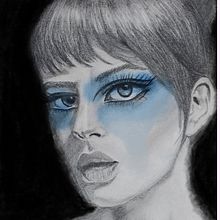 Retrato contemporáneo en grafito :: Pecas, corazones y lágrimas. Traditional illustration, Fine Arts, Sketching, Pencil Drawing, Drawing, Portrait Drawing, Realistic Drawing, Artistic Drawing, and Figure Drawing project by Mónica Barrón - 09.09.2022