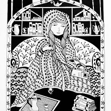 Fairy-Tale Illustration with Pen and Ink: Arabian Nights. Projekt z dziedziny  R, sunek,  R, sunek art, st, czn,  R i sunek atramentem użytkownika Jane Walster - 18.09.2022
