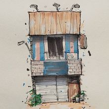 My project for course: Expressive Architectural Sketching with Colored Markers. Sketching, Drawing, Architectural Illustration, Sketchbook & Ink Illustration project by Akhyar Yusri - 09.13.2022
