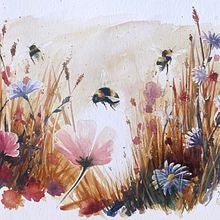 My project for course: Illustrating the Natural World with Watercolor and Charcoal. Een project van Traditionele illustratie, Schilderij y Naturalistische illustratie van michele_marti - 18.09.2022
