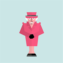 God save the Queen. Traditional illustration, Advertising, Animation, Character Design, and Editorial Design project by dyphusa - 09.19.2022