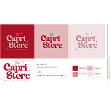 CAPRI STORE. Un projet de Design , Illustration traditionnelle, Br, ing et identité, Création de logos, Gestion de la conception , et Estampe de MELISA DI NARDO - 19.09.2022