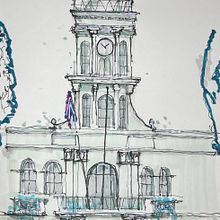 Mi proyecto del curso: Dibujo arquitectónico expresivo con marcadores de colores. Un progetto di Bozzetti, Disegno, Illustrazione architettonica, Sketchbook e Illustrazione con inchiostro di Hjalmar Decena Orozco - 17.09.2022