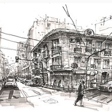 Buenos Aires  Ein Projekt aus dem Bereich Traditionelle Illustration von Marcos Busta - 19.09.2022