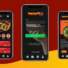 Mi proyecto del curso: Food delivery app Nacho´s. Design, Design interativo, Web Design, Mobile Design, e Design de apps projeto de Ignacio Quiroga - 19.09.2022