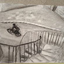 Din. Artistico, fotografia a mancha. Traditional illustration, and Pencil Drawing project by Pau Franco Sanz - 09.20.2022