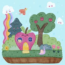 Mein Abschlussprojekt für den Kurs: Illustration im Kawaii-Stil: Gestalte niedliche Welten, die Freude bereiten Ein Projekt aus dem Bereich Design von Figuren, Digitale Illustration und Manga von julbella - 20.09.2022