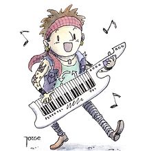 Keytar Ein Projekt aus dem Bereich Traditionelle Illustration von Jorge Campos - 20.09.2022