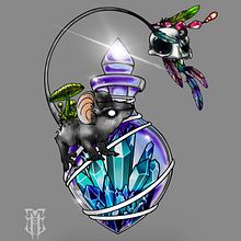 SköllMause -fantasy digital illustration . Digital Illustration, Traditional illustration, and Character Design project by Janelle Hickson - 01.24.2022